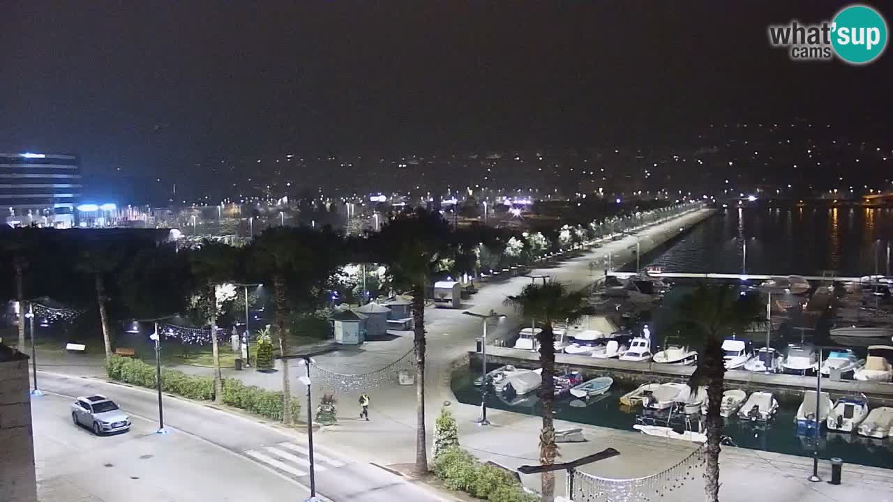 Webcam Capodistria – marina e lungo mare dall’Hotel Grand Koper