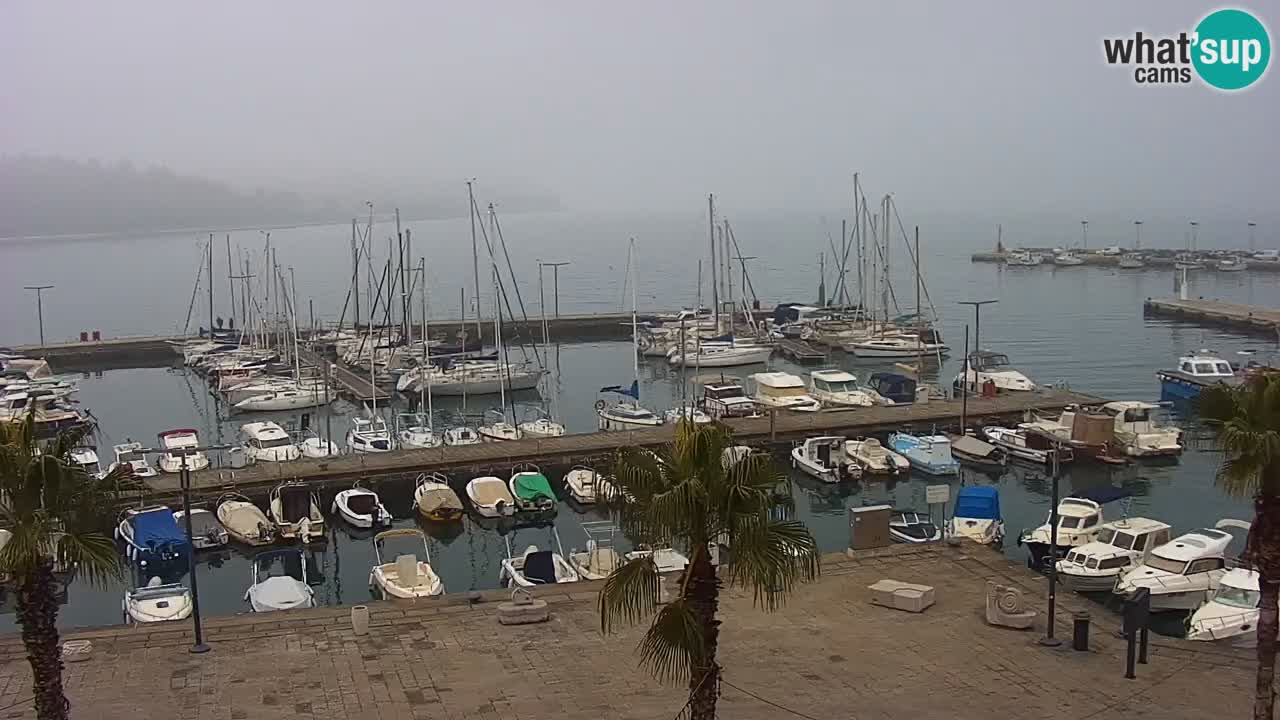 Webcam Koper – Panorama de la marina et de la promenade depuis le Grand Hotel Koper