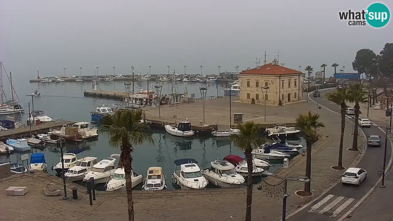 Spletna kamera Koper – Panorama na marino in promenado s Hotela Grand Koper