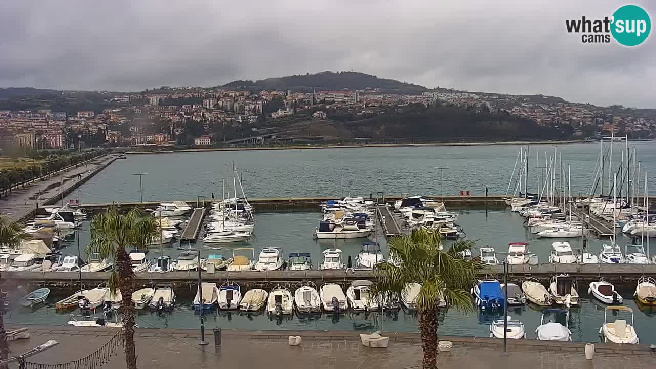 Webcam Capodistria – marina e lungo mare dall’Hotel Grand Koper