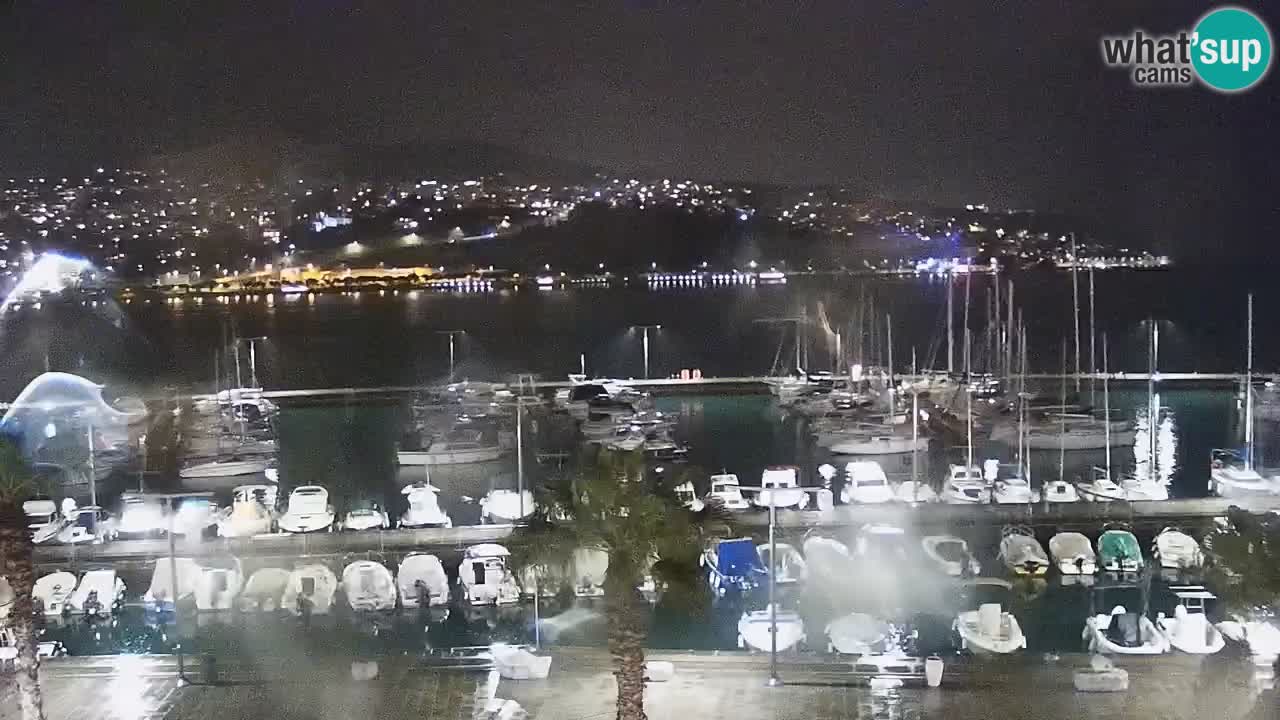 Webcam Koper – Panorama of the marina and promenade from the Grand Hotel Koper