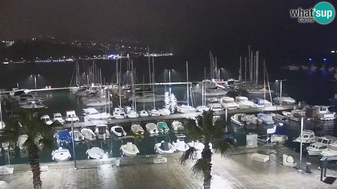 Webcam Koper – Panorama of the marina and promenade from the Grand Hotel Koper