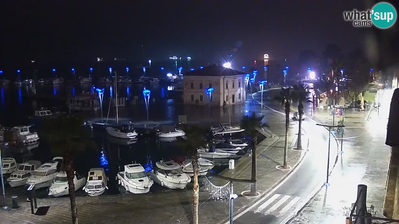 Webcam en direct du port de Koper – port de croisière et de fret – Slovénie