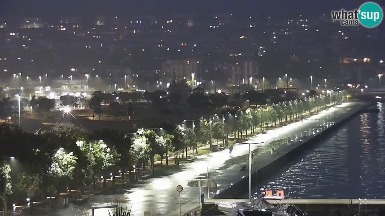 Webcam Koper – Panorama of the marina and promenade from the Grand Hotel Koper