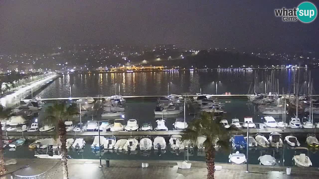 Webcam Capodistria – marina e lungo mare dall’Hotel Grand Koper