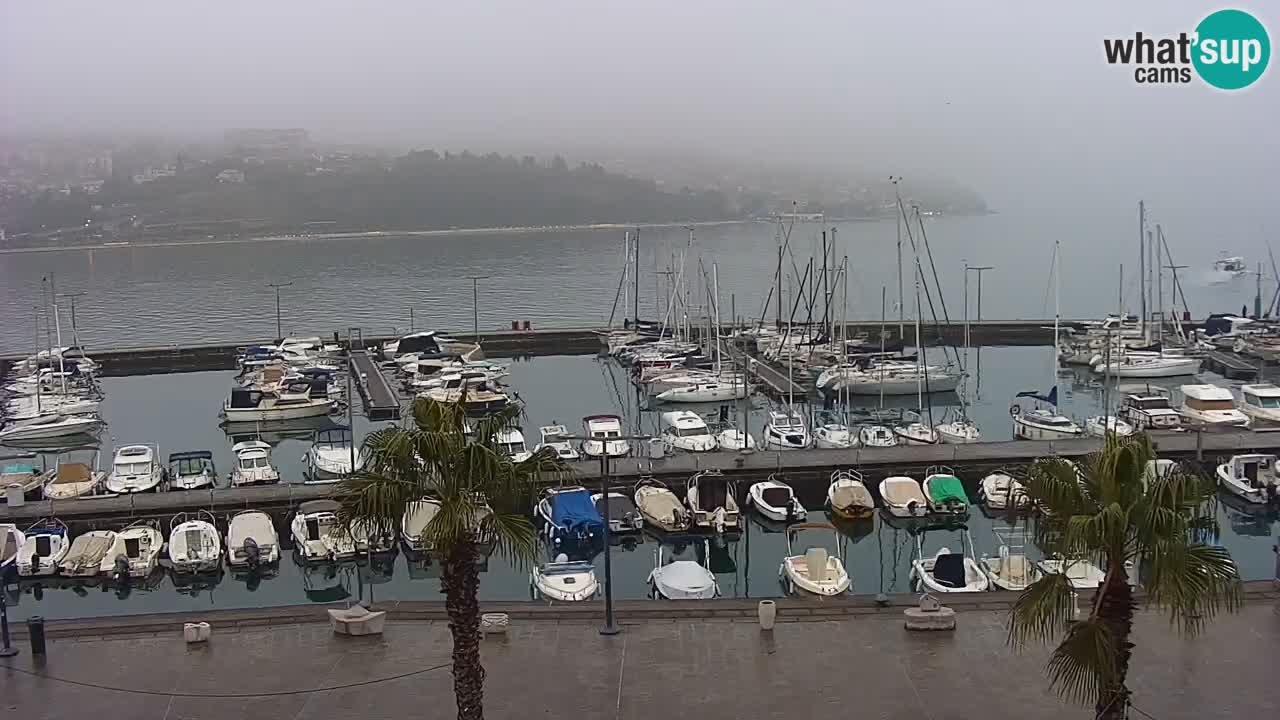 Webcam Koper – Panorama de la marina et de la promenade depuis le Grand Hotel Koper