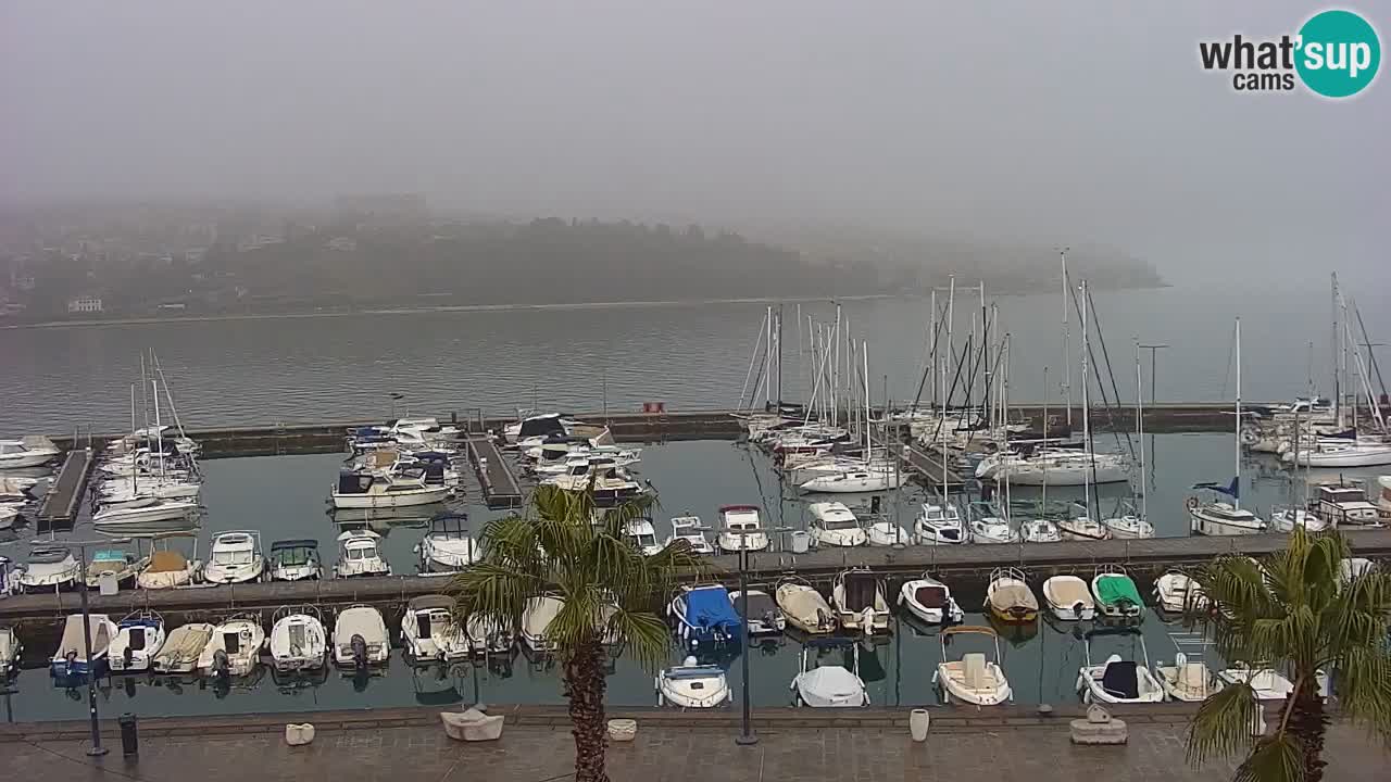 Webcam en direct du port de Koper – port de croisière et de fret – Slovénie