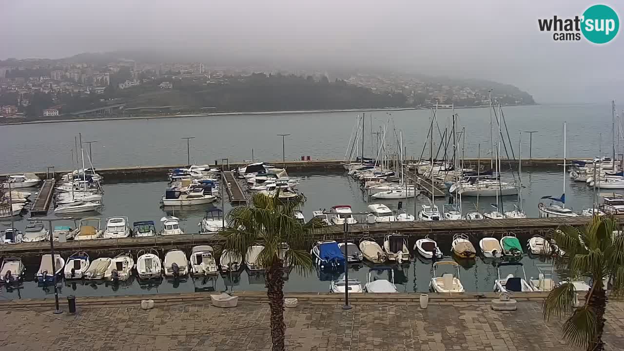 Spletna kamera Koper – Panorama na marino in promenado s Hotela Grand Koper