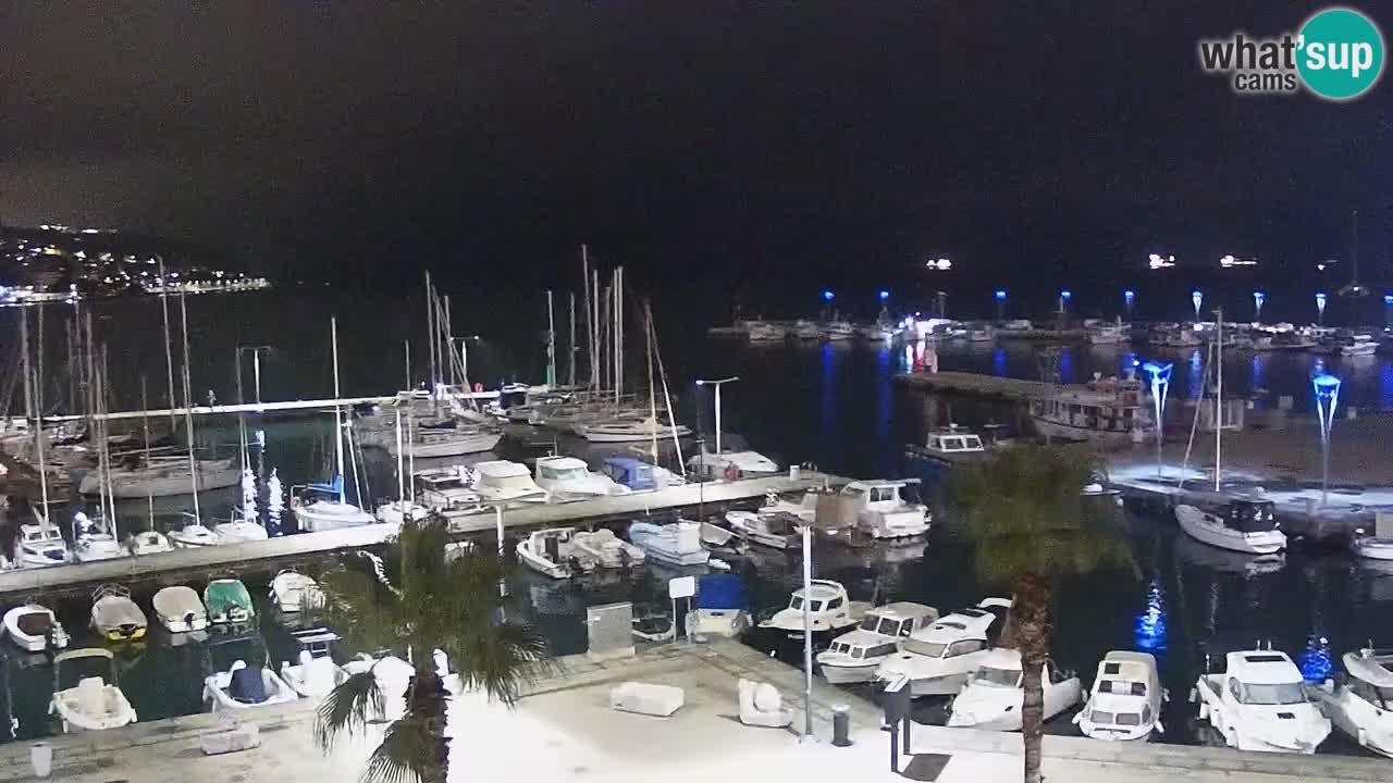 Webcam Koper – Panorama de la marina et de la promenade depuis le Grand Hotel Koper