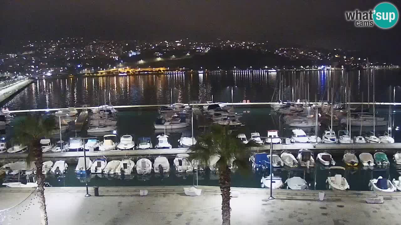 Webcam en direct du port de Koper – port de croisière et de fret – Slovénie