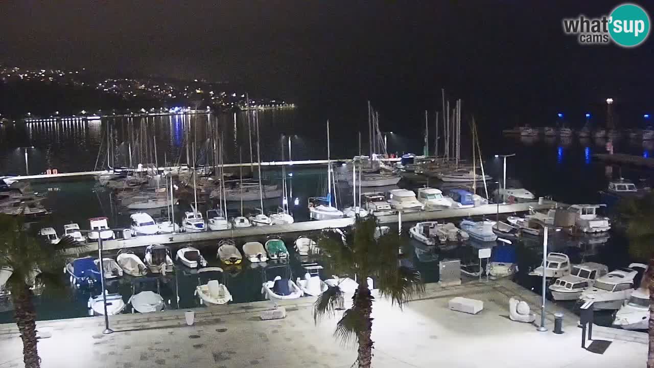 Webcam Koper – Panorama de la marina et de la promenade depuis le Grand Hotel Koper