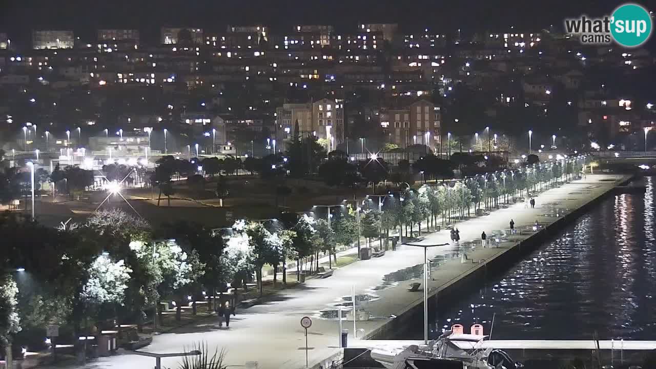 Webcam Koper – Panorama de la marina et de la promenade depuis le Grand Hotel Koper