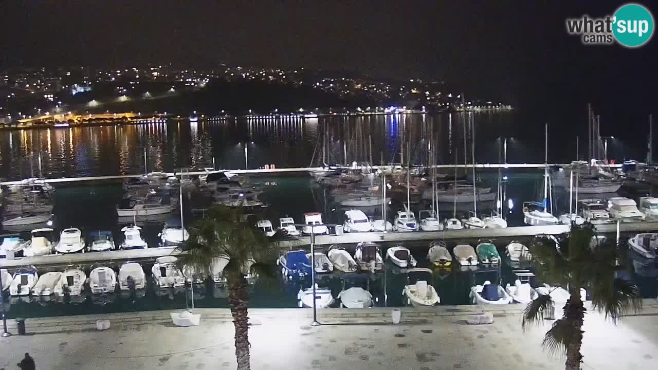 Webcam en direct du port de Koper – port de croisière et de fret – Slovénie