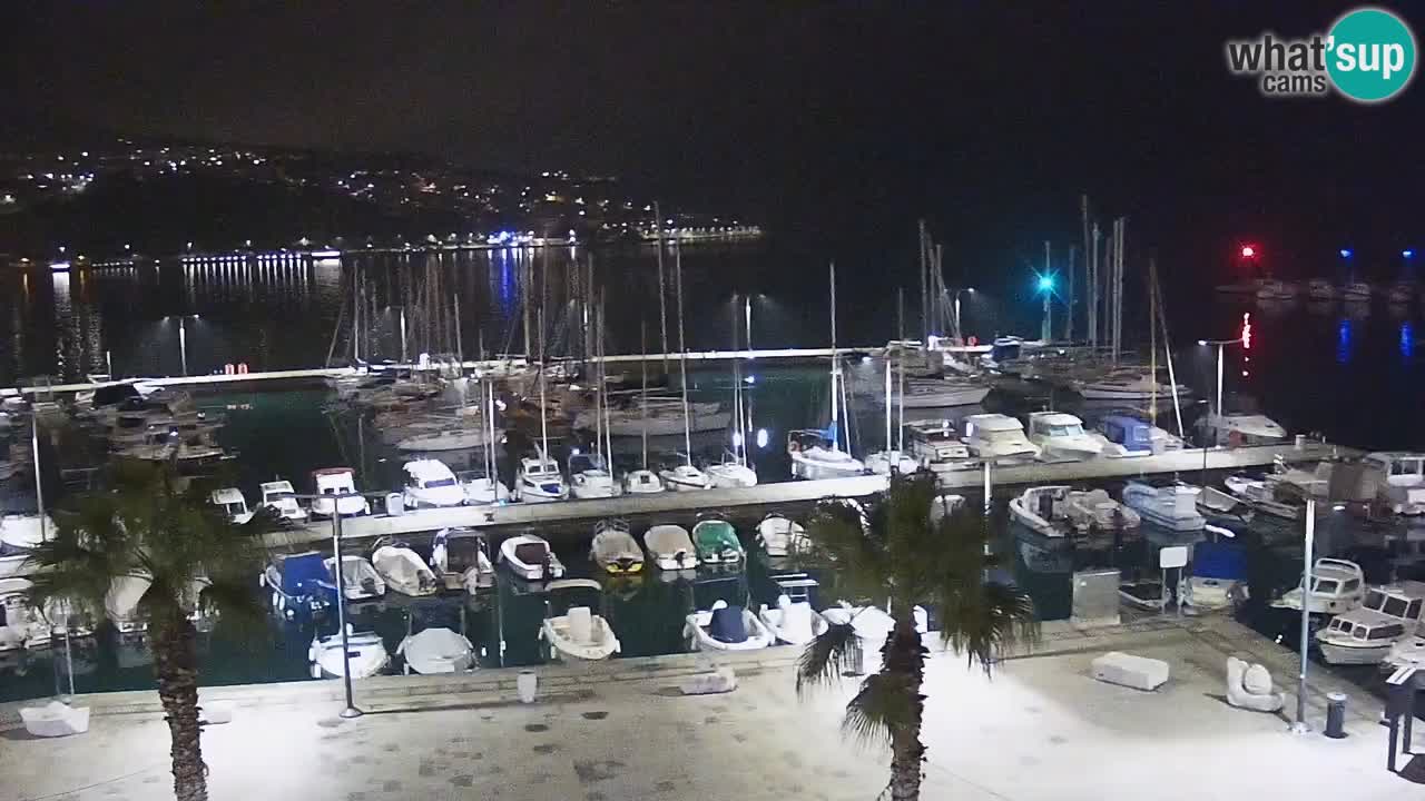 Webcam Koper – Panorama de la marina et de la promenade depuis le Grand Hotel Koper