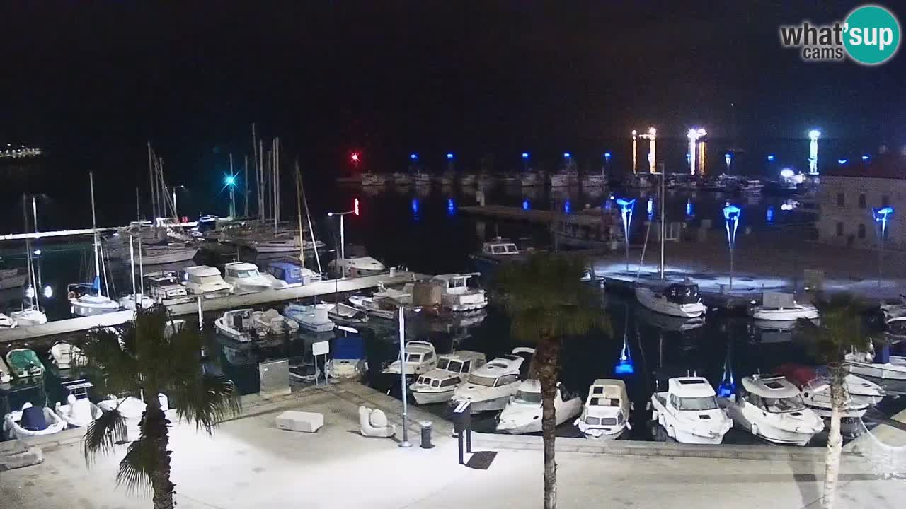 Webcam Capodistria – marina e lungo mare dall’Hotel Grand Koper