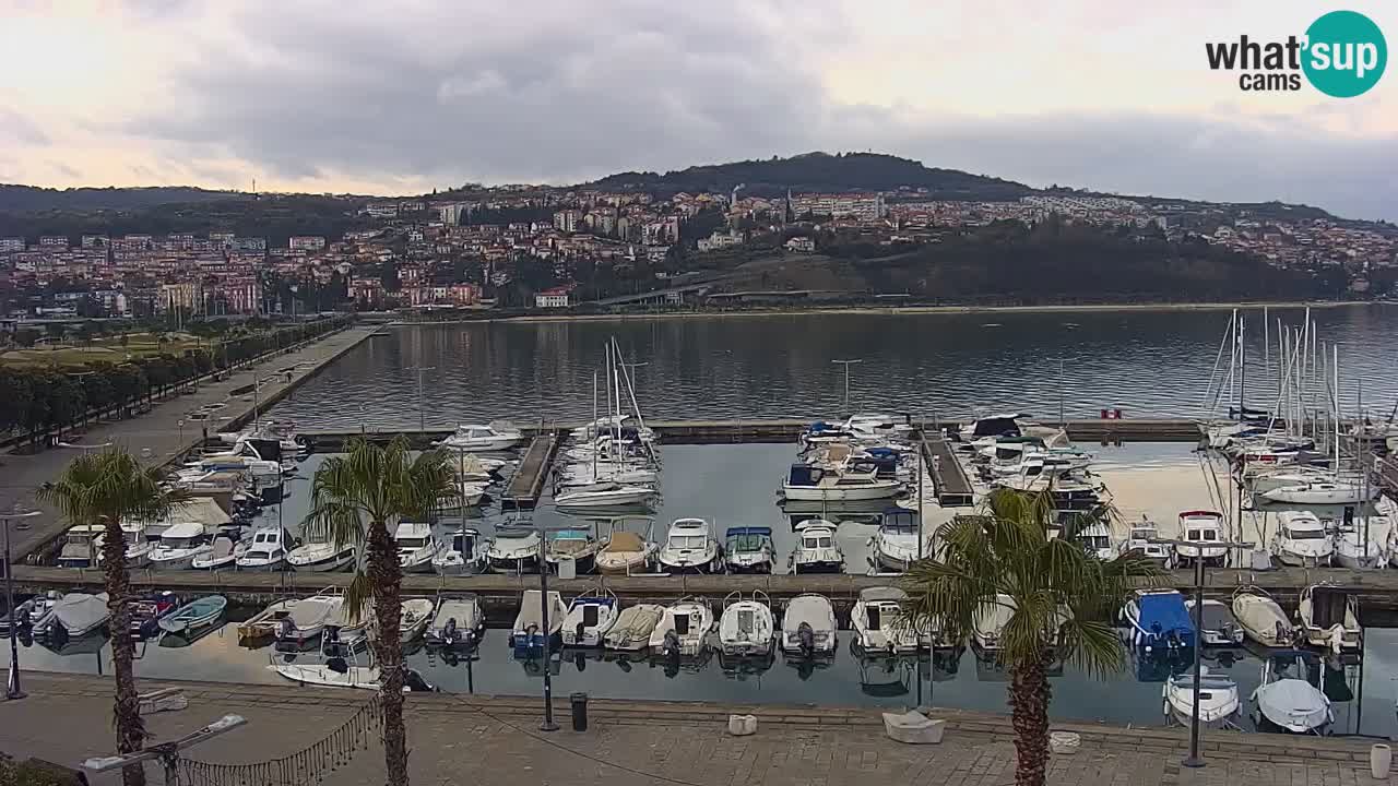 Webcam Capodistria – marina e lungo mare dall’Hotel Grand Koper