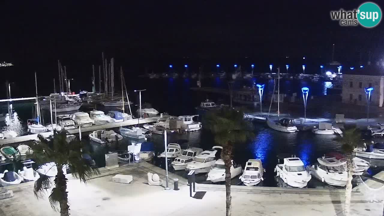 Webcam en direct du port de Koper – port de croisière et de fret – Slovénie