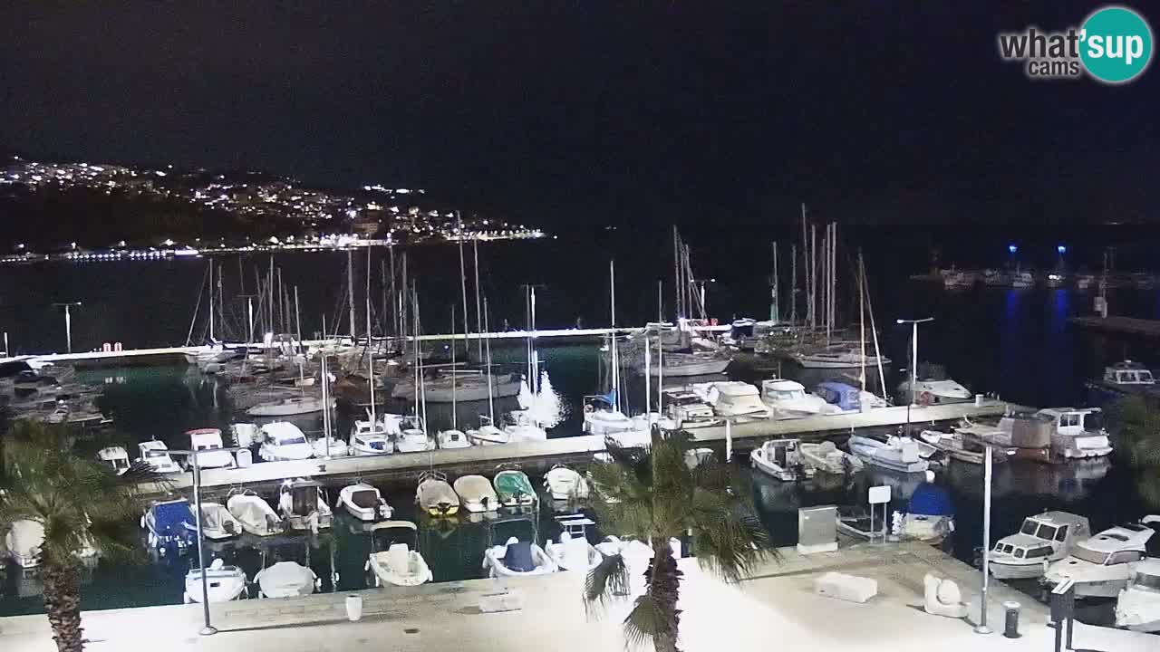 Camera en vivo Koper – puerto deportivo y paseo marítimo desde el Hotel Grand Koper