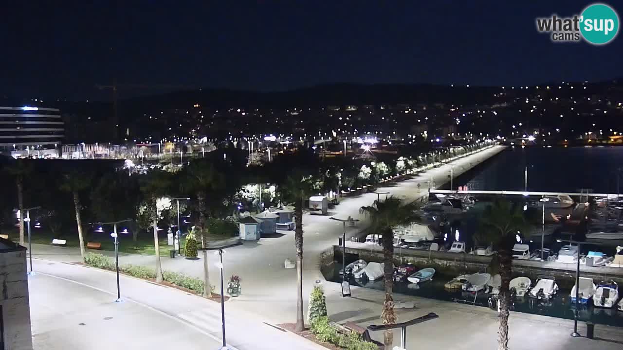 Camera en vivo Koper – puerto deportivo y paseo marítimo desde el Hotel Grand Koper