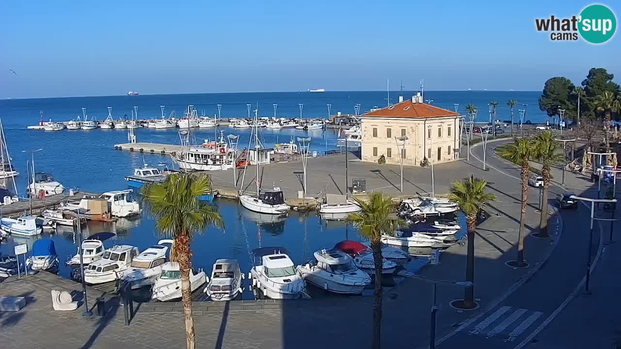 Il porto di Koper – Capodistria live webcam – porto crociere e mercantile – Slovenia