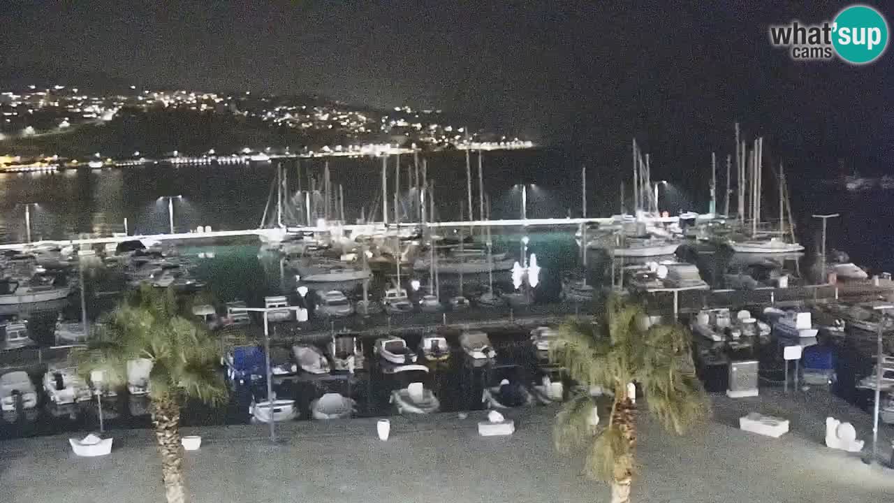 Webcam Koper – Panorama de la marina et de la promenade depuis le Grand Hotel Koper