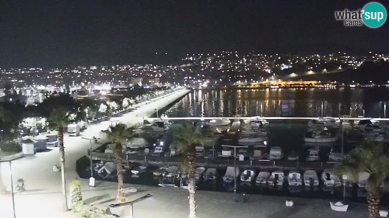 Camera en vivo Koper – puerto deportivo y paseo marítimo desde el Hotel Grand Koper