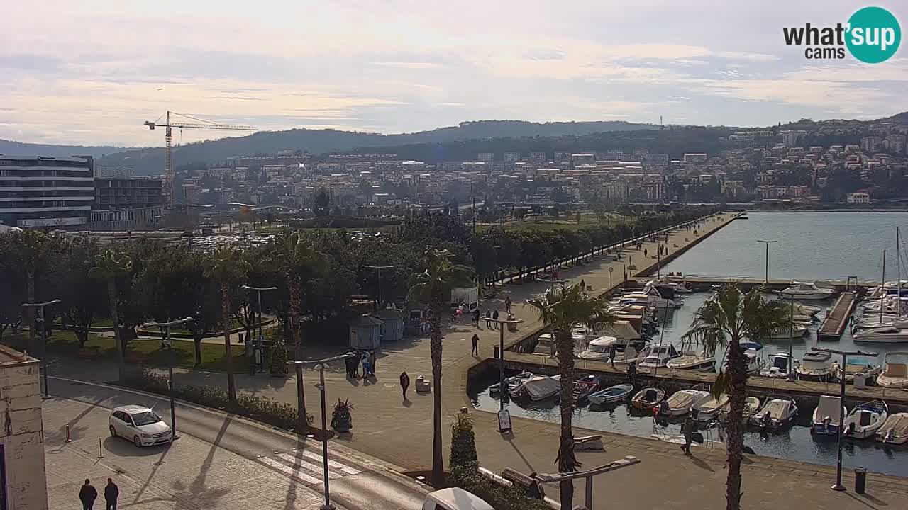 Webcam Capodistria – marina e lungo mare dall’Hotel Grand Koper