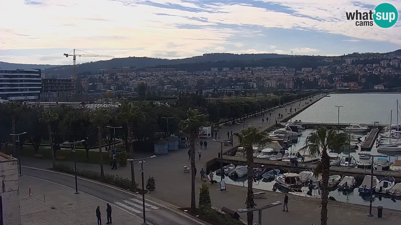 Webcam Capodistria – marina e lungo mare dall’Hotel Grand Koper