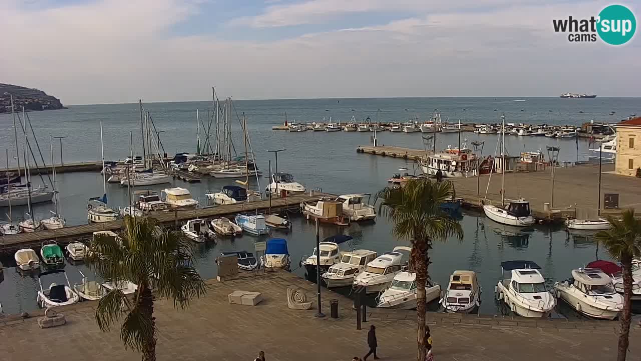 Webcam Capodistria – marina e lungo mare dall’Hotel Grand Koper