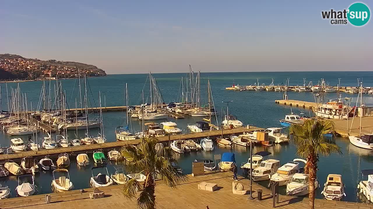 Il porto di Koper – Capodistria live webcam – porto crociere e mercantile – Slovenia