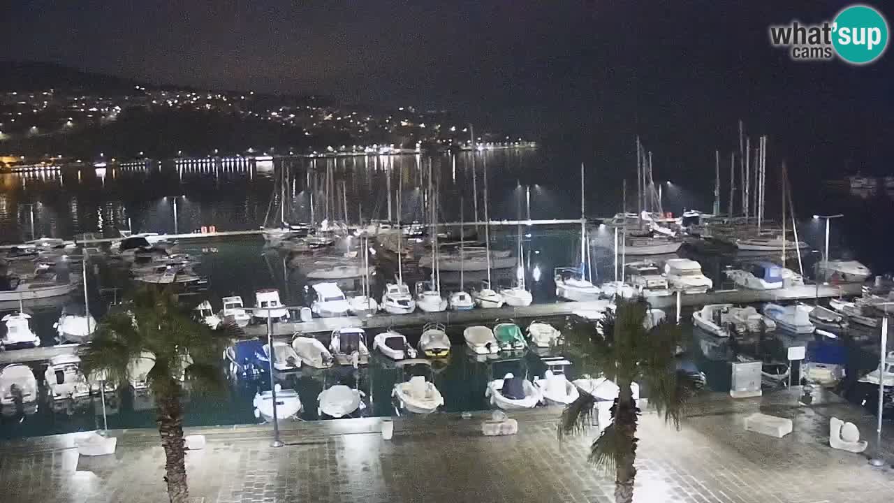 Camera en vivo Koper – puerto deportivo y paseo marítimo desde el Hotel Grand Koper