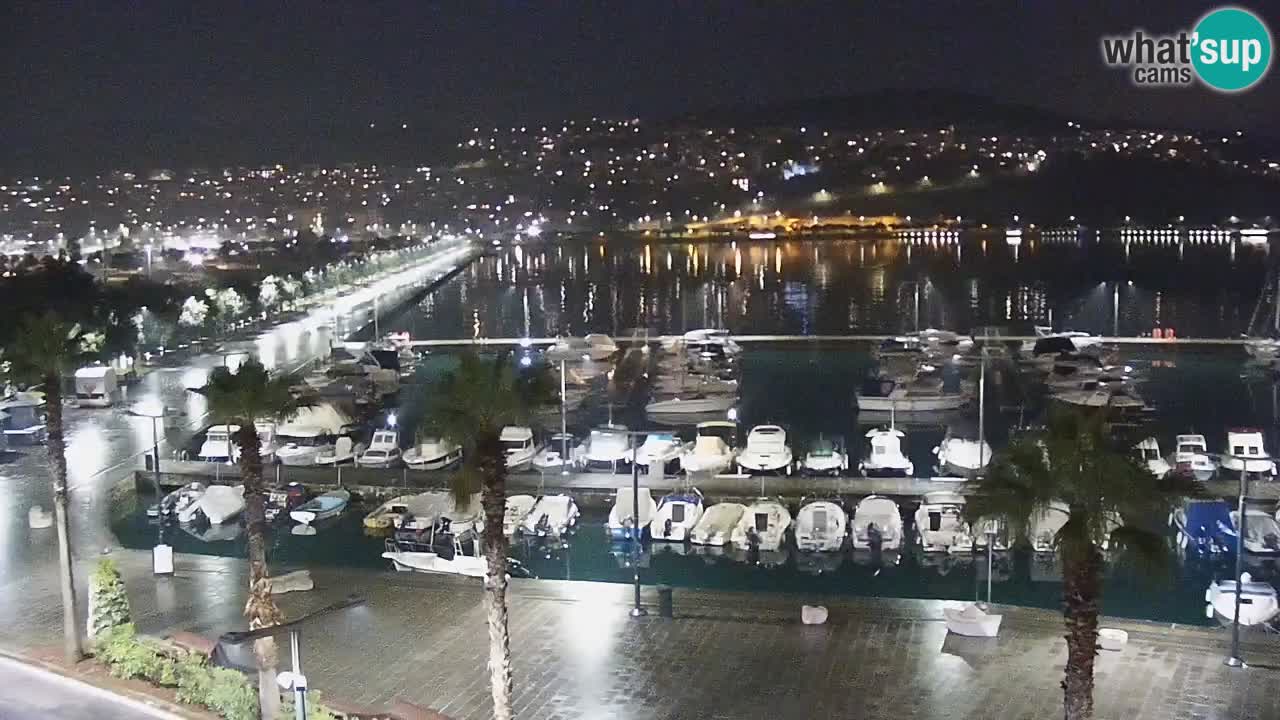 Camera en vivo Koper – puerto deportivo y paseo marítimo desde el Hotel Grand Koper