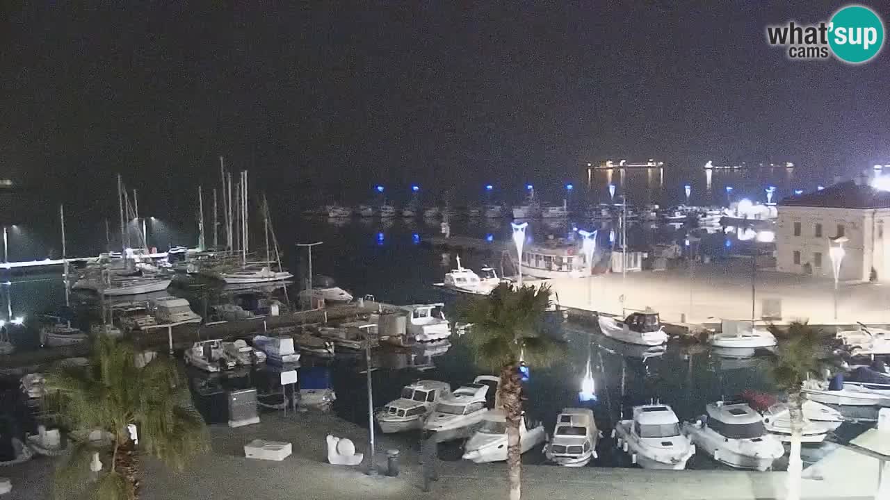 Spletna kamera Luka Koper v živo – Potniški terminal in tovorno pristanišče – Slovenija