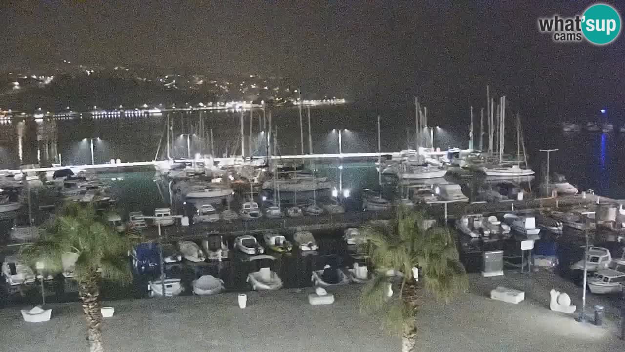 Camera en vivo Koper – puerto deportivo y paseo marítimo desde el Hotel Grand Koper