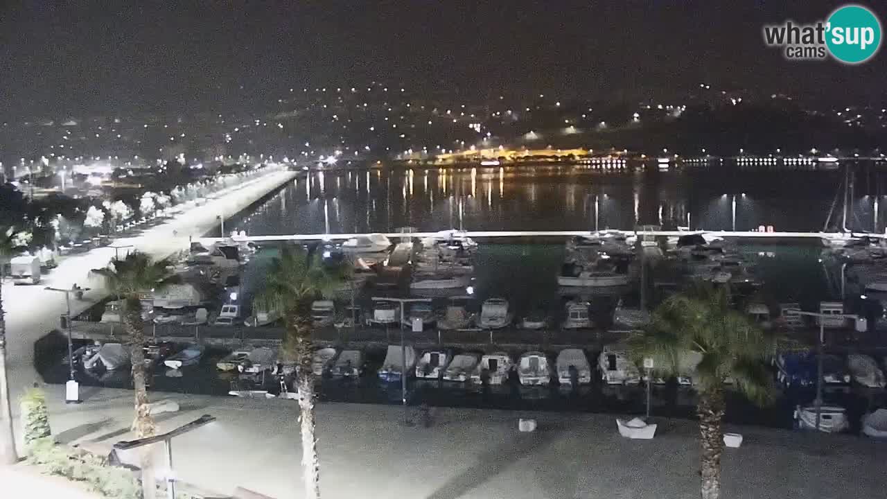 Webcam Koper – Panorama de la marina et de la promenade depuis le Grand Hotel Koper