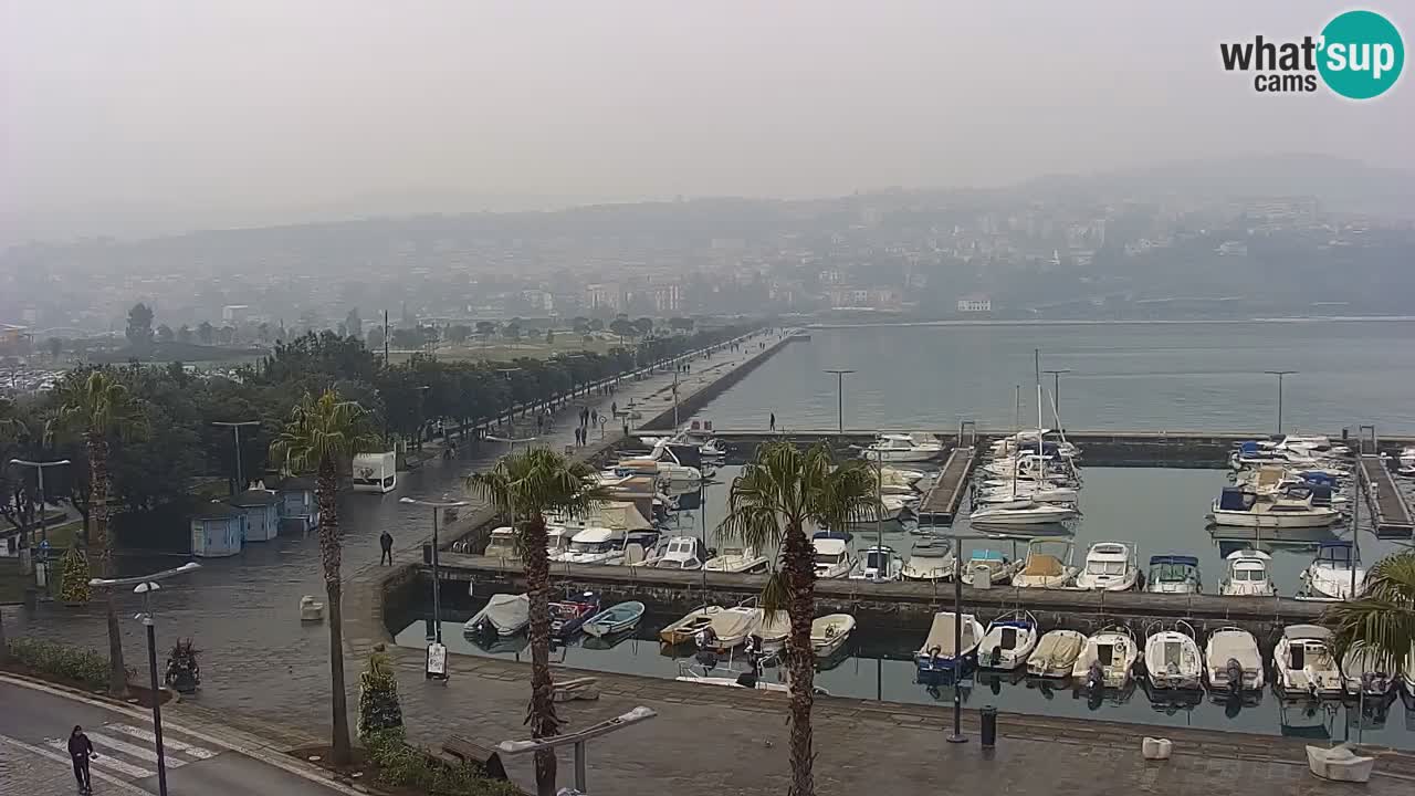 Spletna kamera Koper – Panorama na marino in promenado s Hotela Grand Koper