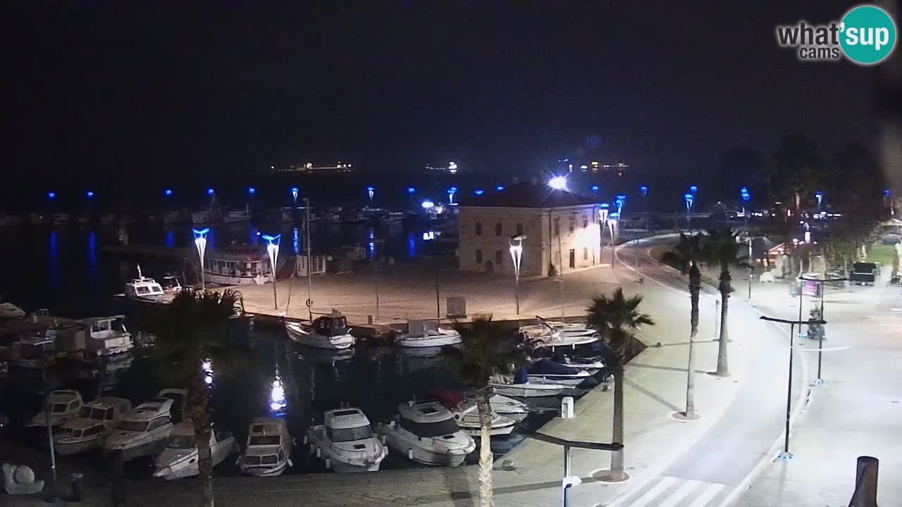 Webcam Koper – Panorama of the marina and promenade from the Grand Hotel Koper