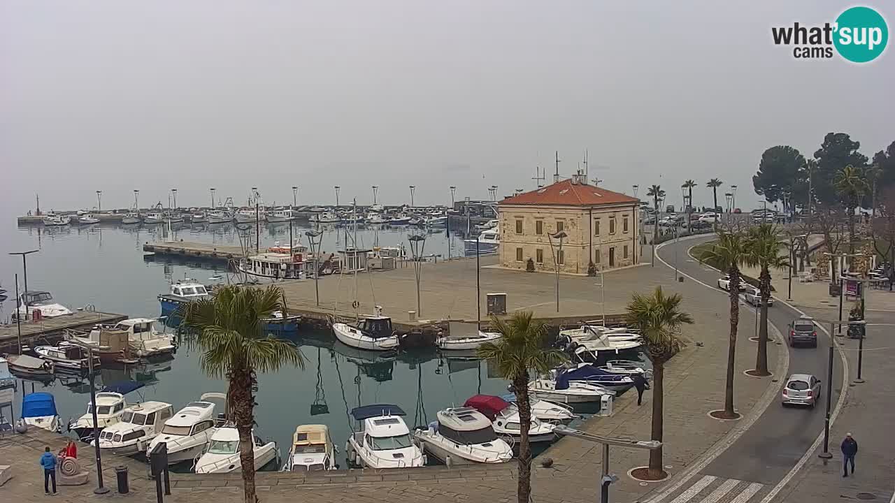 Il porto di Koper – Capodistria live webcam – porto crociere e mercantile – Slovenia