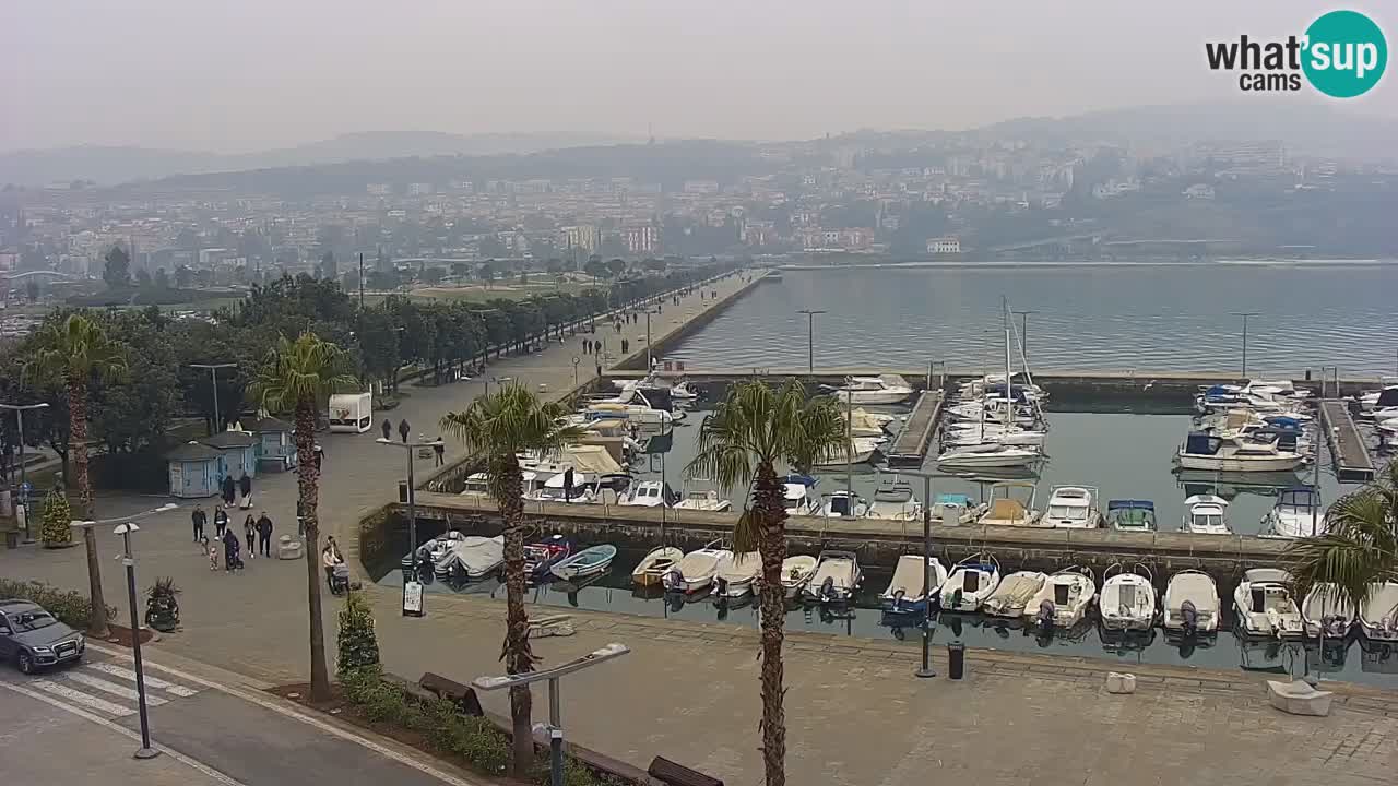 Webcam Capodistria – marina e lungo mare dall’Hotel Grand Koper