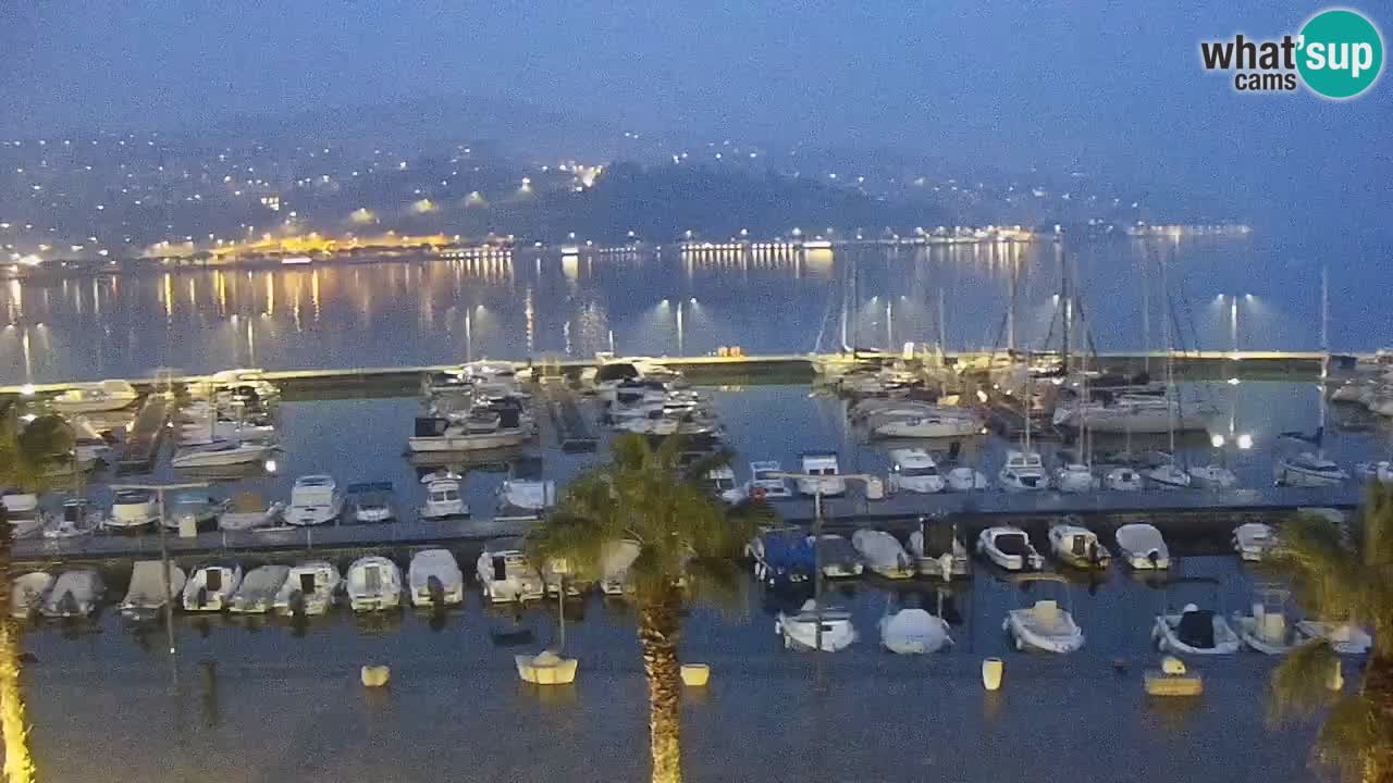 Spletna kamera Koper – Panorama na marino in promenado s Hotela Grand Koper