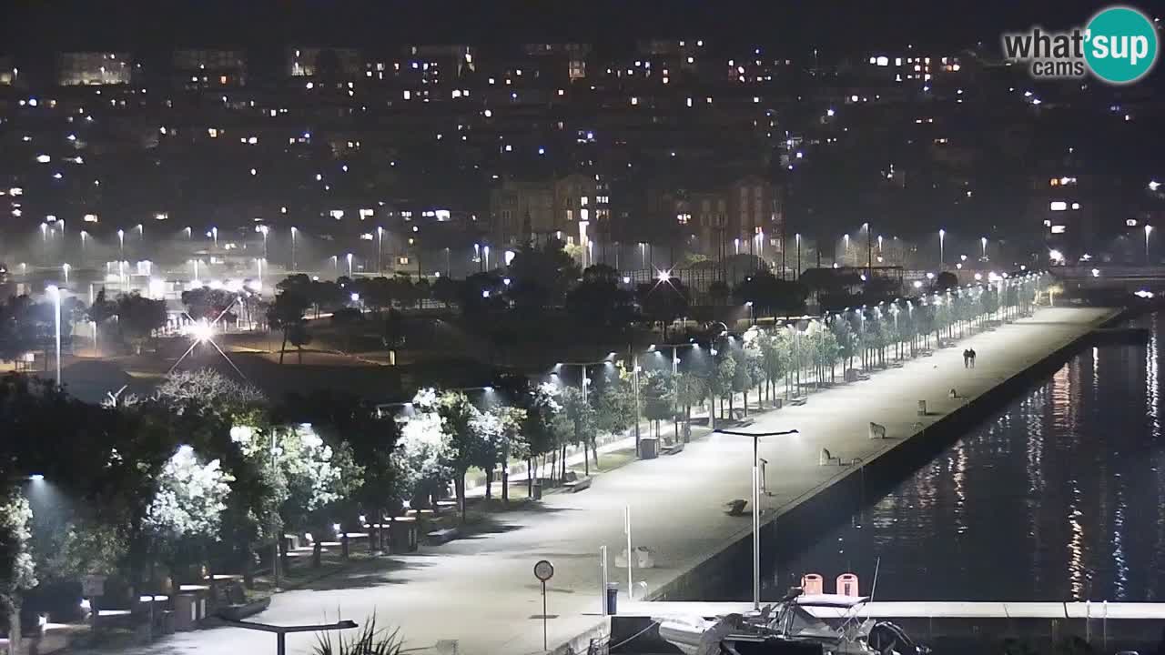 Webcam Koper – Panorama de la marina et de la promenade depuis le Grand Hotel Koper