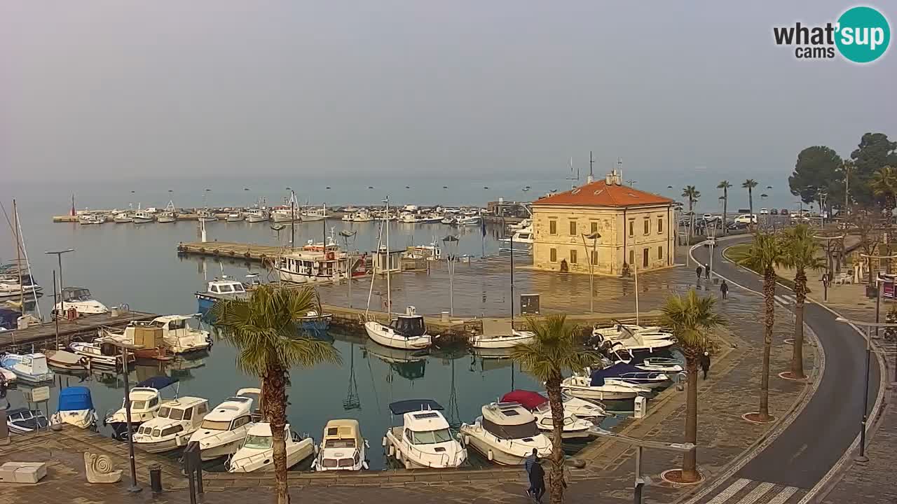 Webcam Capodistria – marina e lungo mare dall’Hotel Grand Koper