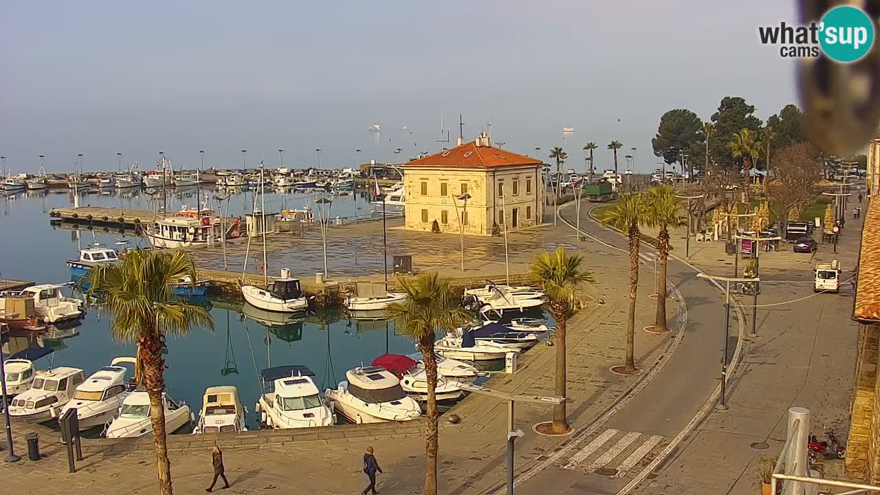 Spletna kamera Luka Koper v živo – Potniški terminal in tovorno pristanišče – Slovenija