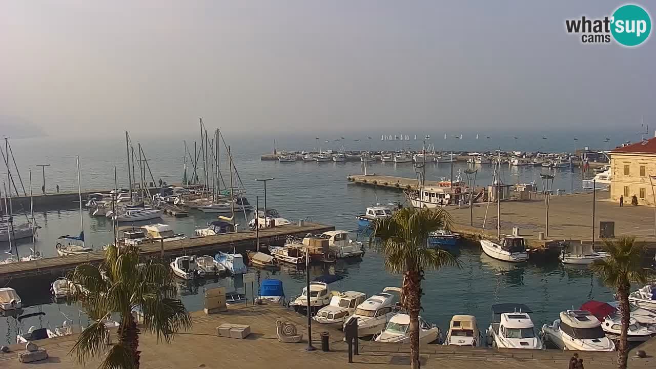 Webcam Capodistria – marina e lungo mare dall’Hotel Grand Koper