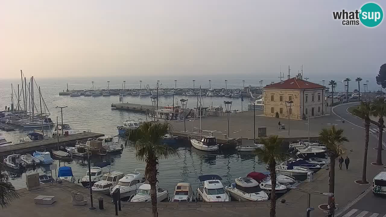 Web kamera Koper – marina i promenada – hotel Grand Koper