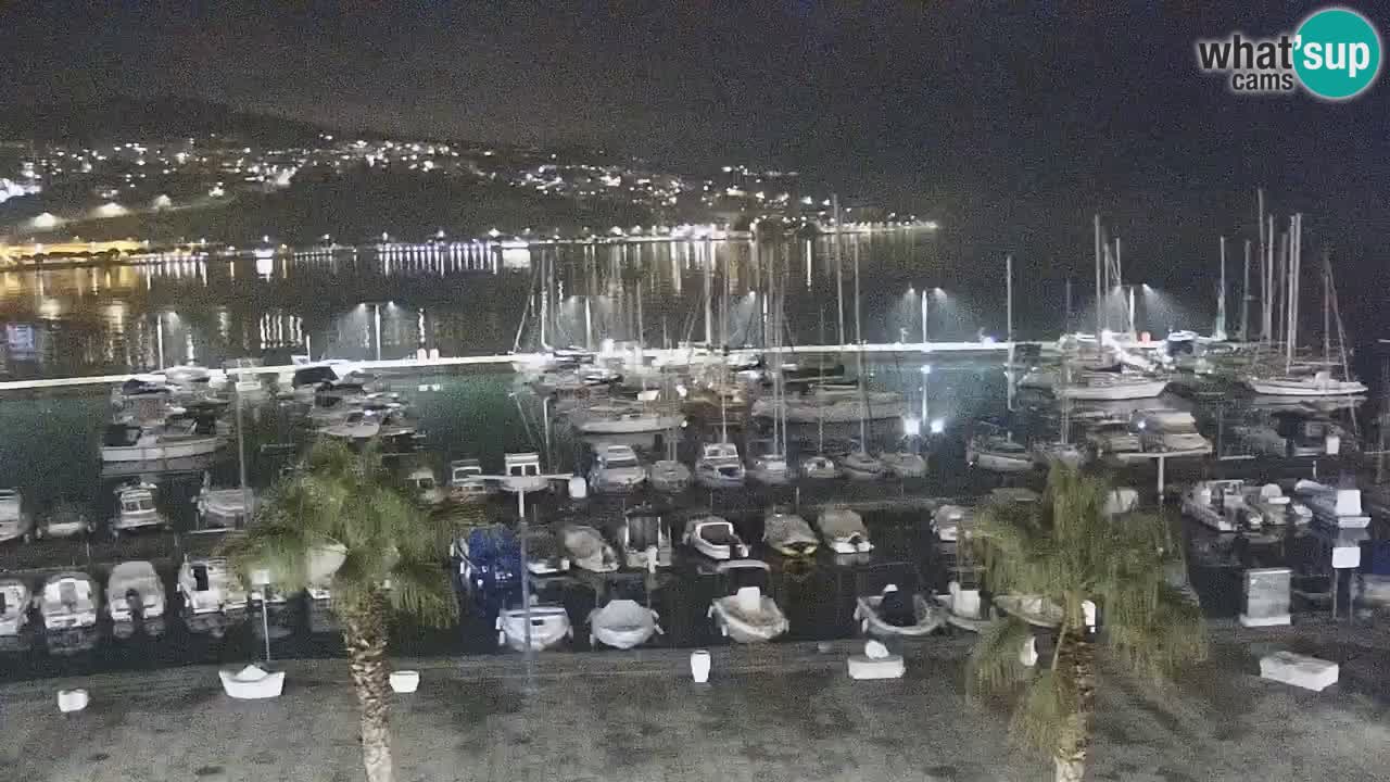 Spletna kamera Koper – Panorama na marino in promenado s Hotela Grand Koper