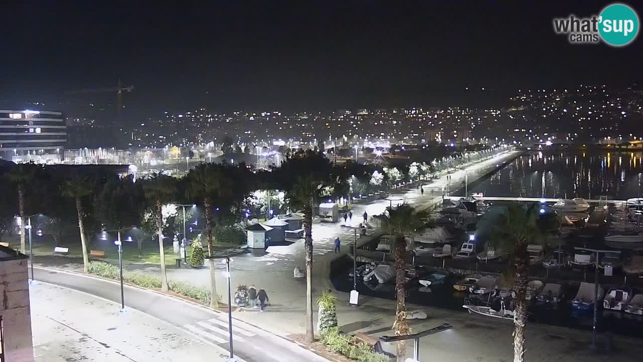 Camera en vivo Koper – puerto deportivo y paseo marítimo desde el Hotel Grand Koper