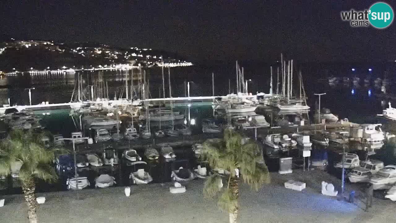 Camera en vivo Koper – puerto deportivo y paseo marítimo desde el Hotel Grand Koper