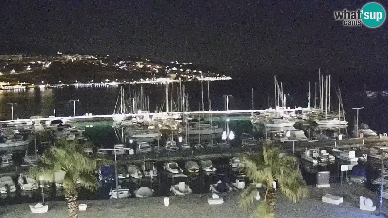 Camera en vivo Koper – puerto deportivo y paseo marítimo desde el Hotel Grand Koper