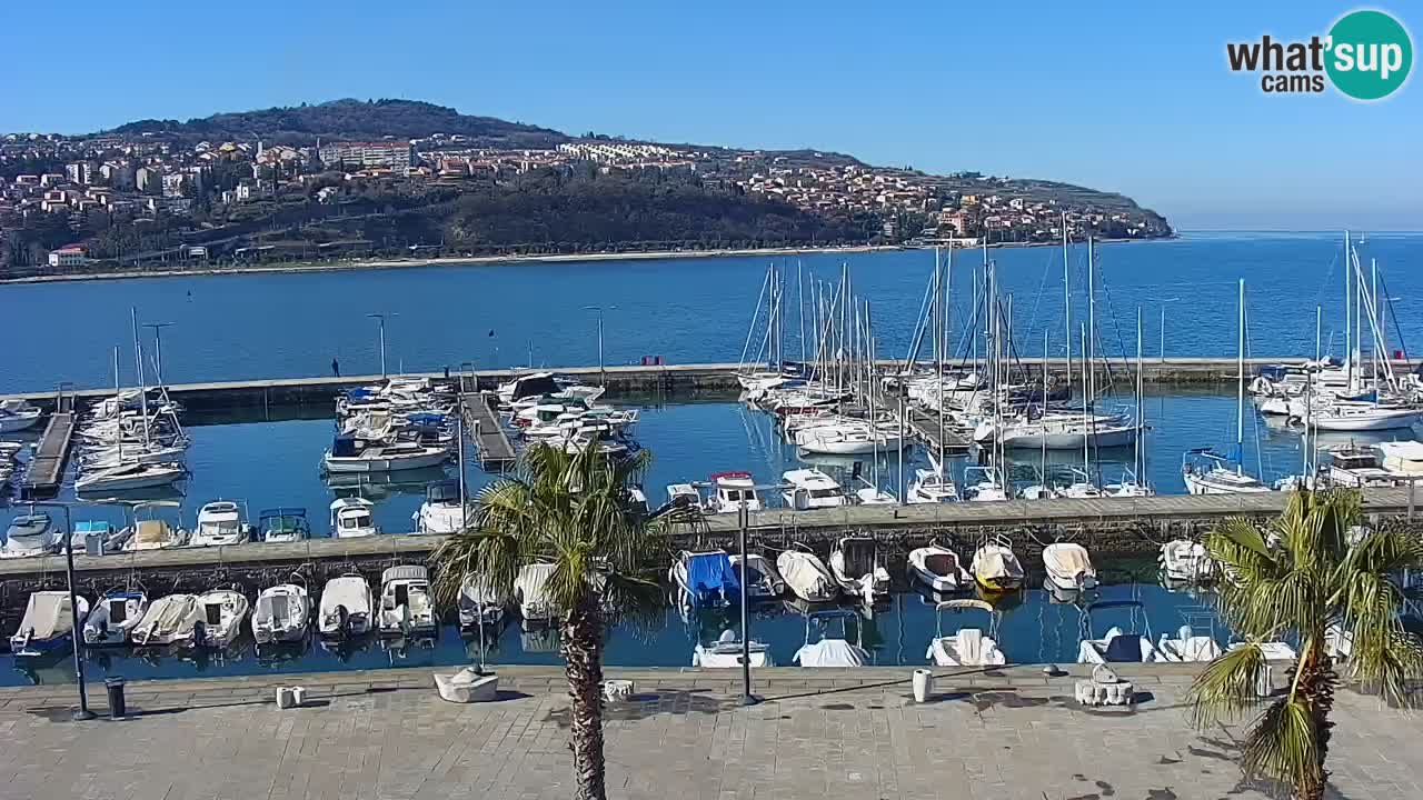 Web kamera Koper – marina i promenada – hotel Grand Koper